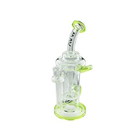 MAV Glass The Sonoma Recycler Dab Rig with Honeycomb Percolator, 10" Height, 14mm Female Joint - Front View