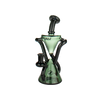 MAV Glass The Zuma Recycler Dab Rig in Black, 9" with Vortex Percolator, Front View