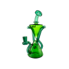 MAV Glass The Zuma Recycler Dab Rig in Green, 9" with Hole Diffuser and Vortex Percolator