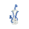 MAV Glass The Zuma Recycler Dab Rig in Lavender and Clear with Vortex Percolator - Front View