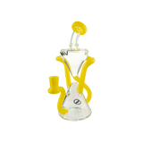 MAV Glass The Zuma Recycler Dab Rig in Yellow with Vortex Percolator and Glass on Glass Joint