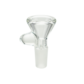 MAV Glass Thick Handle Bowl 19mm with Heavy Wall for Bongs, Front View on White Background