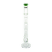 MAV Glass Triple to UFO Straight Bong in Sea Foam, 23" Tall with Showerhead Percolator, Front View