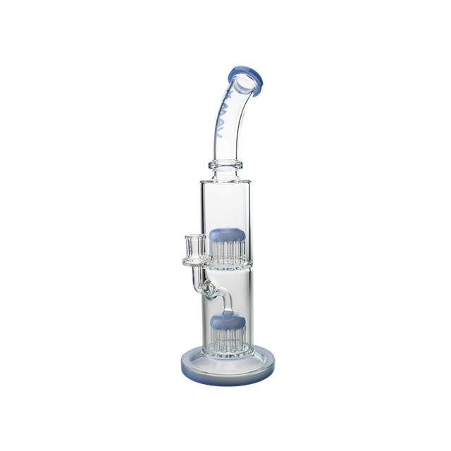 MAV Glass Tx374 with Double Arms Chambers in Lavender, Borosilicate Glass Bong, Front View
