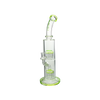 MAV Glass Tx374 Double Arms Chambers bong with dual filtration design, 15" height, front view on white background