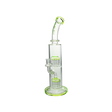 MAV Glass Tx374 Double Arms Chambers bong with dual filtration design, 15" height, front view on white background