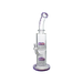 MAV Glass Tx374 Double Arms Chambers Bong in Purple Milk, Borosilicate Glass, Front View