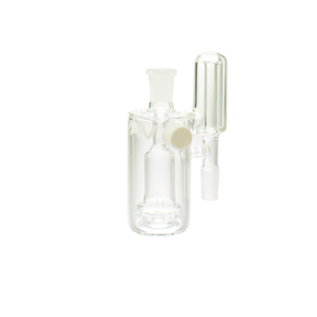 MAV Glass UFO Splashproof Ash Catcher 14mm 90° with Clear Percolator - Front View