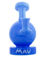 MAV Glass Vintage Bulb Mini Bong in Lavender, 4" Borosilicate Glass, Front View