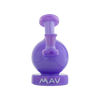 MAV Glass Vintage Bulb Dab Rig in Purple Milk, 70mm Diameter, 4" Height, Front View