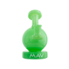 MAV Glass Vintage Bulb Dab Rig in Seafoam - Front View with Glass on Glass Joint