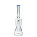 MAV Glass Wig Wag Reversal UFO Beaker Bong in Lavender, 13" Tall with Showerhead Percolator, Front View