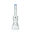 MAV Glass Wig Wag Reversal UFO Beaker Bong in Lavender, 13" Tall with Showerhead Percolator, Front View