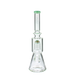 MAV Glass Wig Wag Reversal UFO Beaker in Seafoam with Showerhead Percolator - Front View