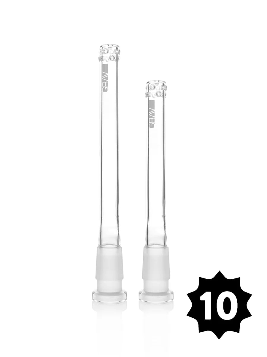 GRAV 14mm GRAV® Fission Downstem - Clear - 10 Pack