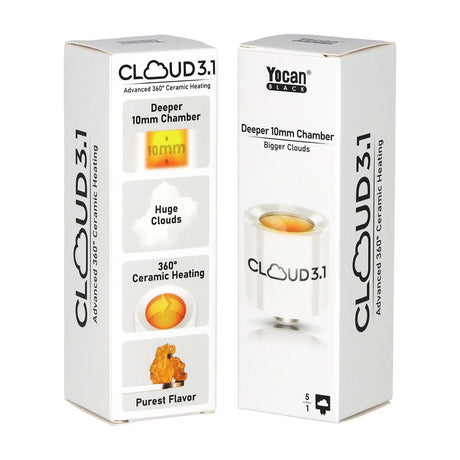 Yocan Black Cloud 3.1 ceramic atomizer 5 pack, replacement vaporizer parts from Yocan for upkeep
