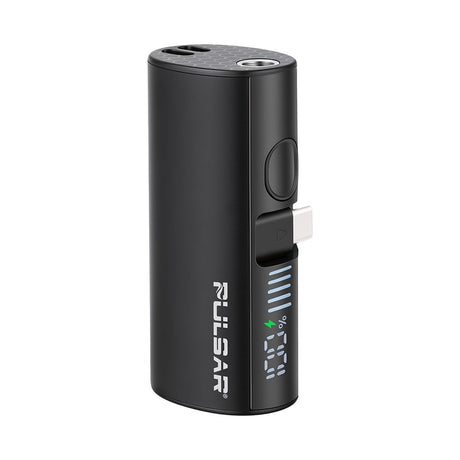 Pulsar Relay vape battery and power bank available in purple, blue, and black color options
