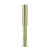 Brass Metal One-Hitter Chillum Pipe - The Digger with Textured Grip, 3" Length, for Dry Herbs
