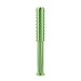 Green Metal One-Hitter Chillum Pipe - The Digger with Textured Grip - Front View