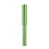 Green Metal One-Hitter Chillum Pipe - The Digger with Textured Grip - Front View