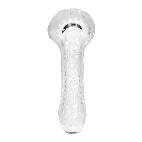 Milkyway Circuitboard Sandblasted Glass Spoon Pipe | 4.5"