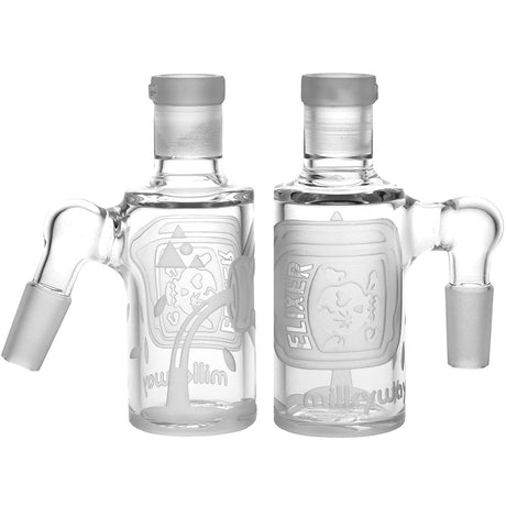 Milkyway Glass Elixer Rose Ash Catcher duo, 14mm joint, 45 and 90 degree angles
