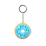 Eyce Mini Donut Silicone Pipe in Assorted Colors with Keychain - Front View on White Background