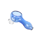Clear mini spoon pipe attachment from a 3 pack of Puffco Pivot glass mouthpieces, 2.5 inches tall