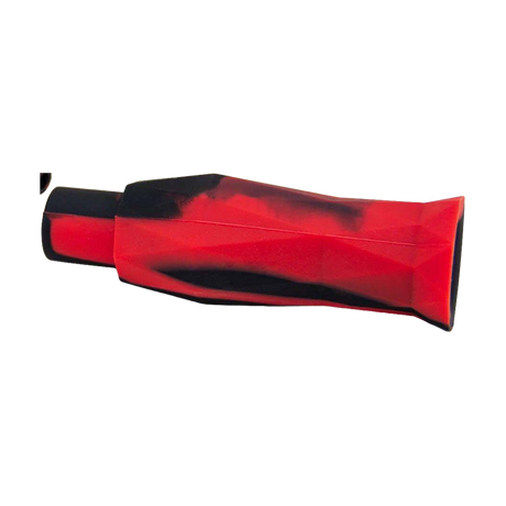 PILOT DIARY 2-in-1 Red Silicone Honey Straw Pipe, Durable & Portable, Side View