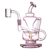 MJ Arsenal Claude Mini Rig in Rosewood, 5.5" Recycler with 10mm Joint, Borosilicate Glass