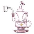 MJ Arsenal Claude Mini Rig in Rosewood, 5.5" Recycler with 10mm Joint, Borosilicate Glass