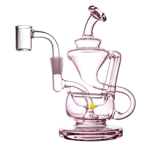 MJ Arsenal Claude Mini Rig in Rosewood, 5.5" Recycler with 10mm Joint, Borosilicate Glass