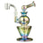 MJ Arsenal Gemini Mini Rig in Iridescent, 6.5" with 10mm Female Joint, Front View