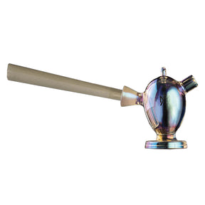 MJ Arsenal The Martian Blunt Bubbler in Iridescent, Side View, for Dry Herbs, 2.25" Tall
