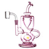 MJ Arsenal Titan Mini Rig in Rosewood, Limited Edition, 7.5" tall with Recycler Design, Front View