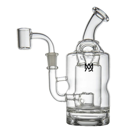MJ Arsenal Turbine Mini Rig, 6 inch with 10mm Female Joint, Borosilicate Glass, Front View