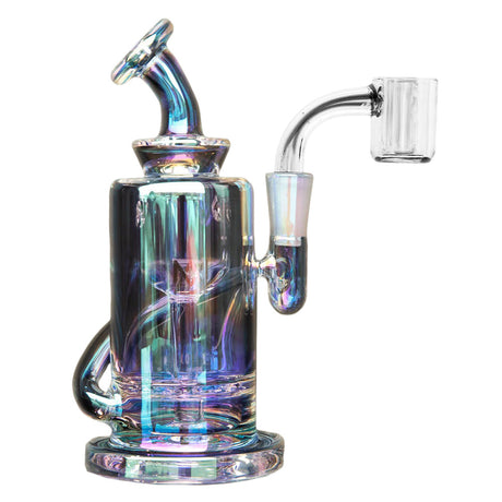 MJ Arsenal Ursa Mini Rig in Iridescent, 5.25" with 10mm Female Joint, Front View on White Background