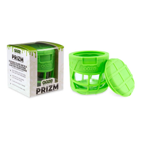 Ooze Prizm Silicone-Wrapped Glass Stash Jar