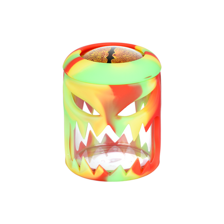 Monster Silicone & Glass Jar | 2.7" | 80mL | Assorted Colors | 6ct Bundle
