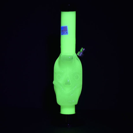 Moon Face Acrylic Water Pipe | 8" | Colors Vary