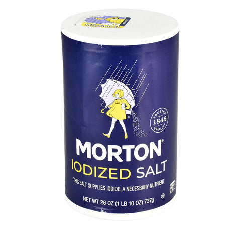 Morton Salt Diversion Stash Safe - Front View on Seamless White Background