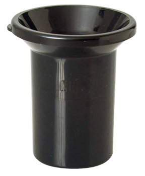 Mud Jug Roadie Edition Spittoon Ashtray in Black, Front View, Portable 5" Size
