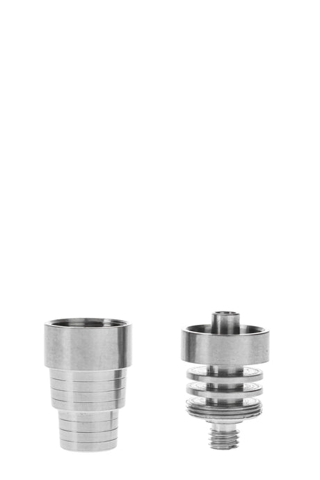 Thick Ass Glass Multi-Fitting Titanium Domeless Nail, Male/Female, 14/18MM, Portable
