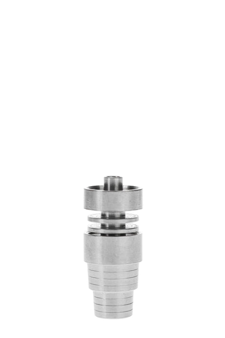 Thick Ass Glass Titanium Domeless Nail, Multi-Fitting 14/18mm, Portable Design, Front View