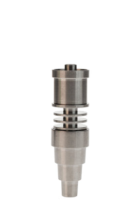 Thick Ass Glass Multi-Fitting Titanium Domeless Nail for E-Nail, 14/18MM M/F, Front View