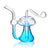 1Stop Glass Mushroom Hand Pipe, 5 inch, Blue Borosilicate Glass, Novelty Design, For Dry Herbs