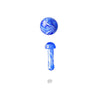 Blue Mushroom Pillar Terp Slurper Set from The Stash Shack, top and side view on white background