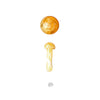 Mushroom Pillar Terp Slurper Set in Yellow - Top View for Dab Rigs