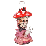Mushroom Skull Tentacle Glass & Vinyl Water Pipe | 10.5" | 14mm F