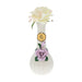 My Bud Vase "Rose" Bong in Lilac, ceramic with floral design, front view on white background